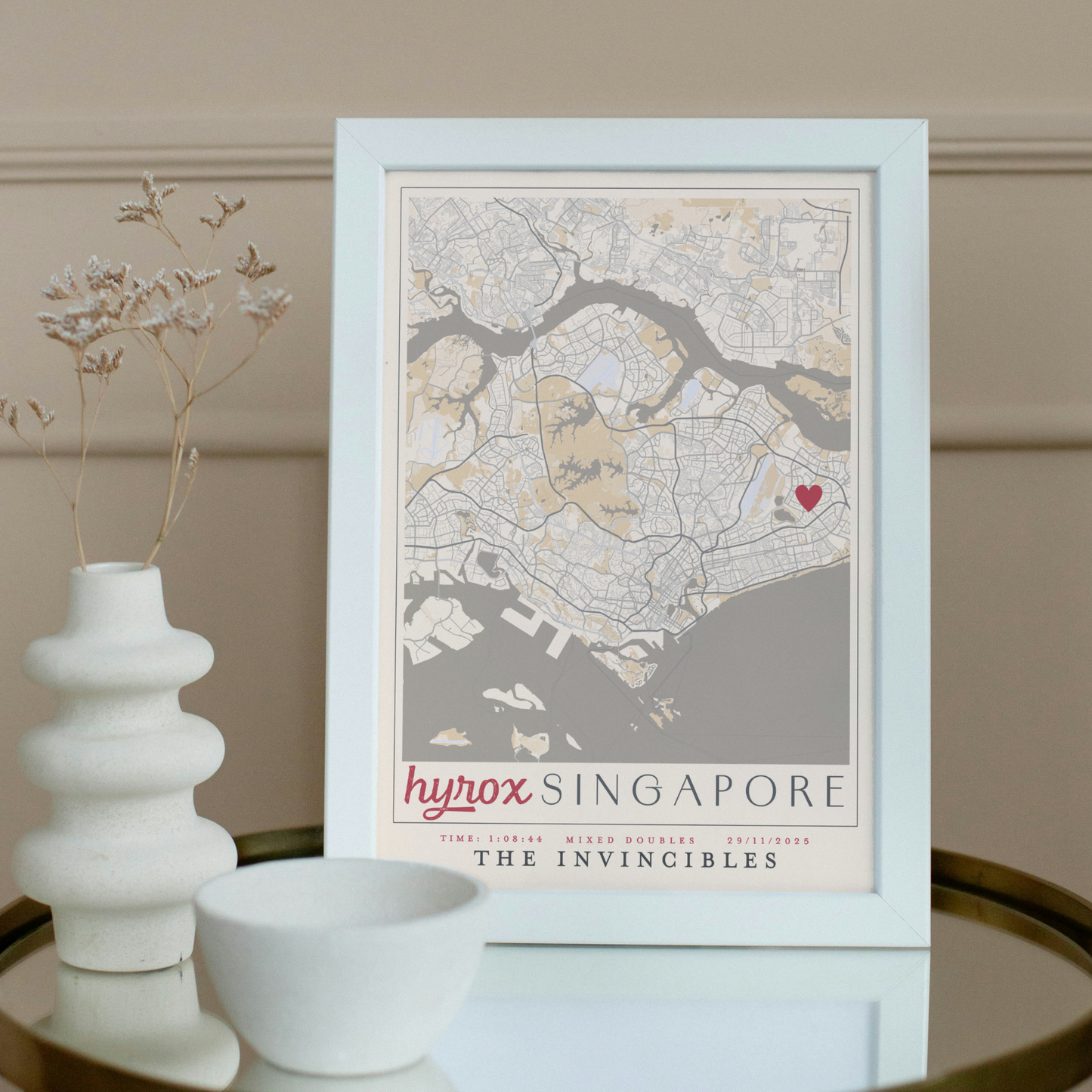 Framed Personalised HYROX Poster
