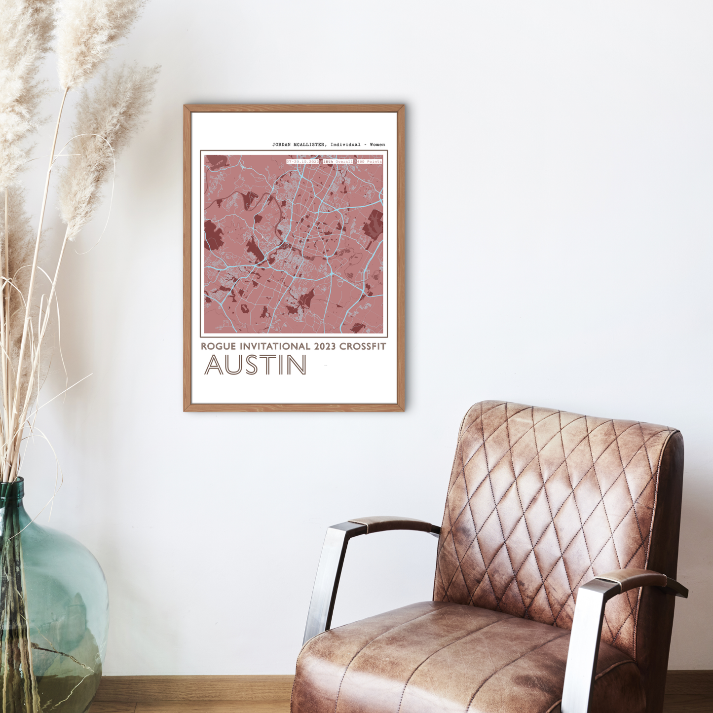 Framed Personalised CrossFit Workout Poster