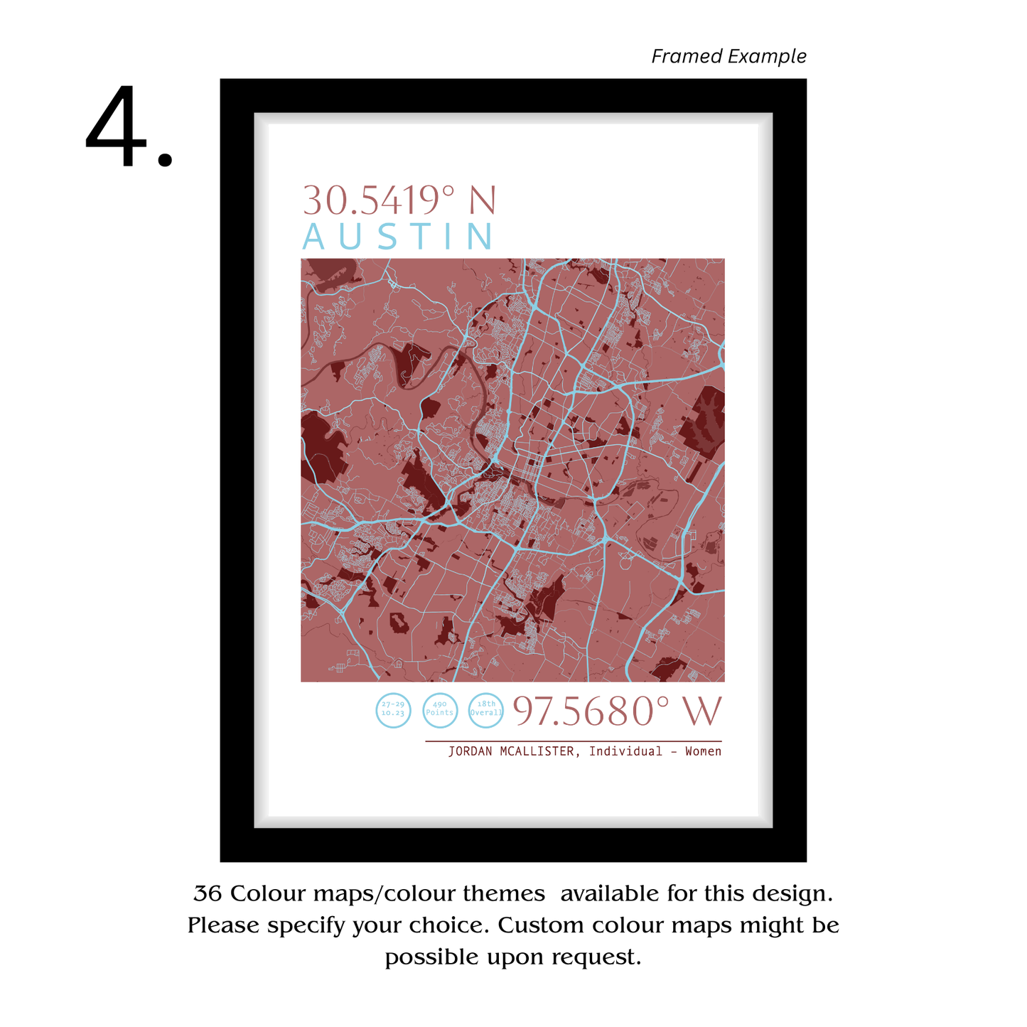 Framed Personalised CrossFit Workout Poster